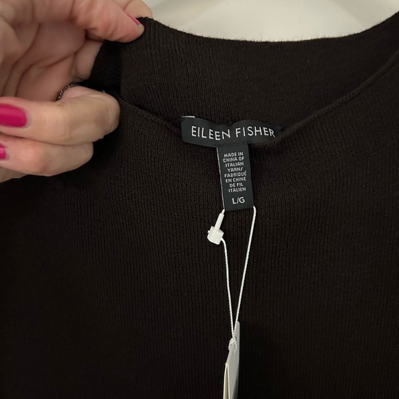 Eileen Fisher brown wool sleeveless dress/jumper. New with tags. Size large. - Picture 2 of 9